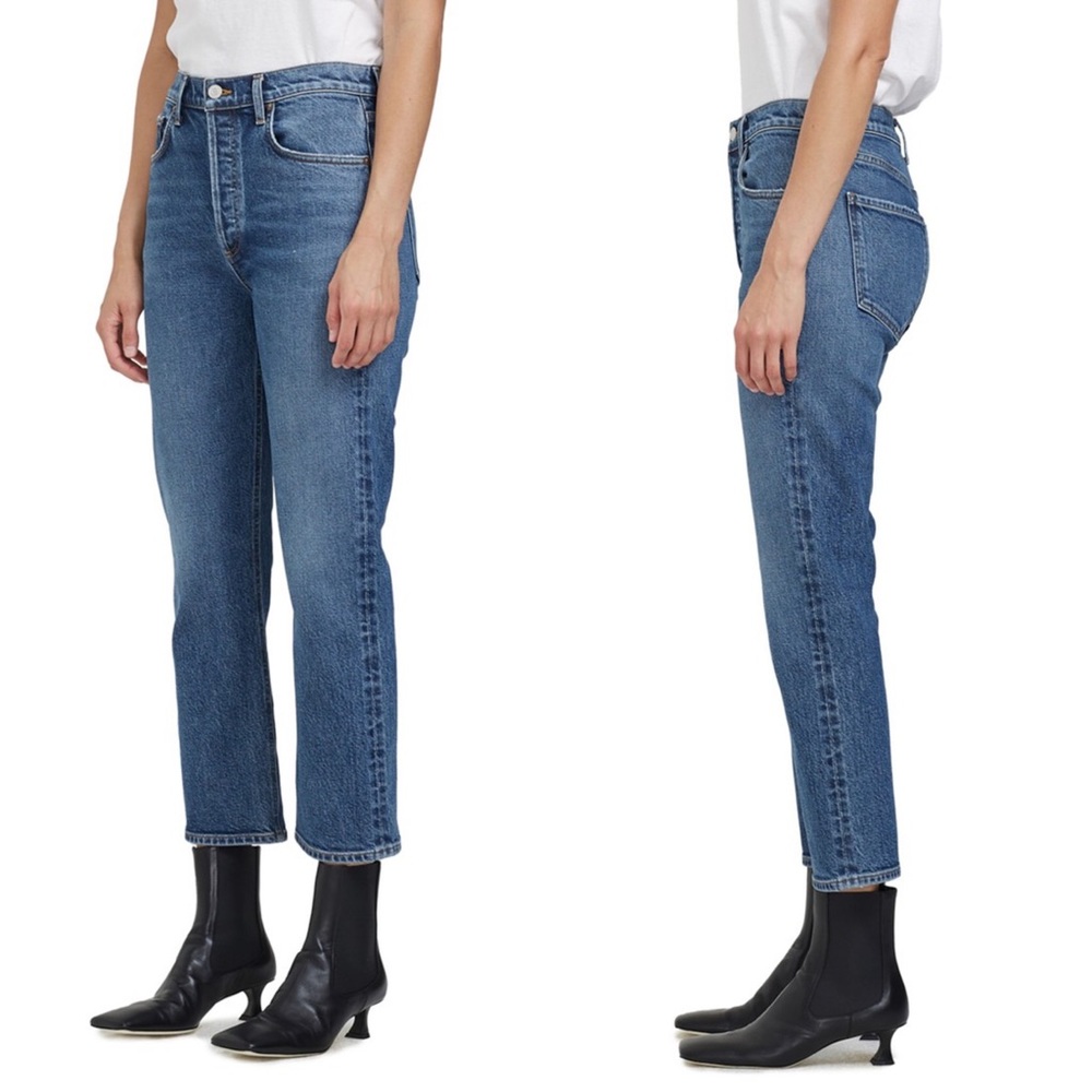 AGOLDE Riley High Rise Straight Crop in Transfer in Size 27 - Picture 2 of 11